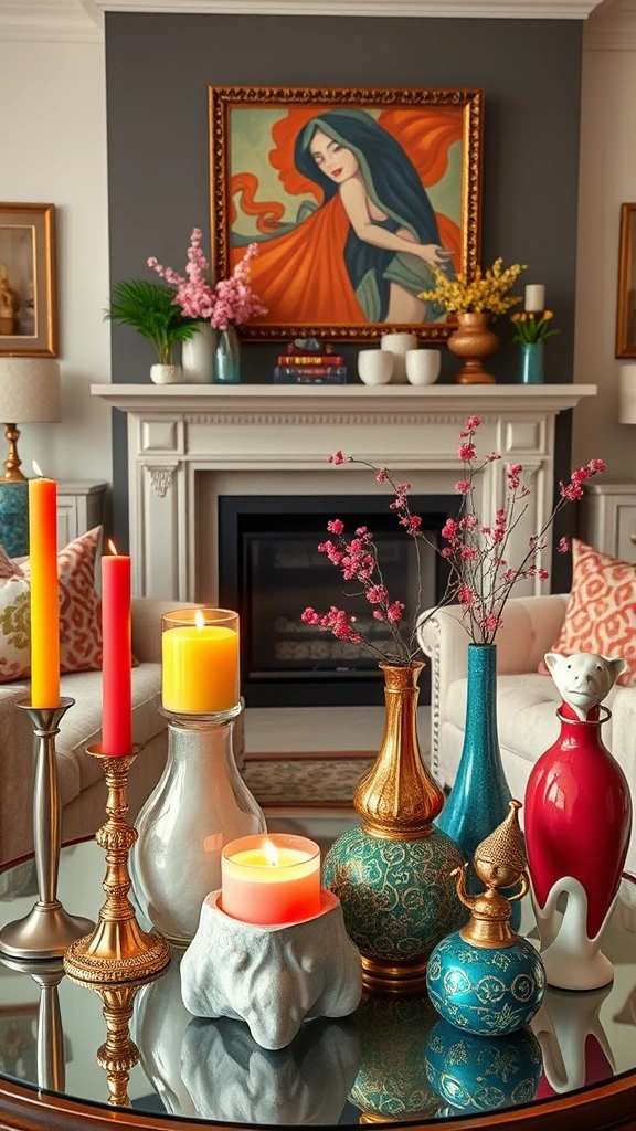 19 Colorful Living Room Decor Ideas for Small Apartments That Will Brighten Your Day! - 15. Colorful Decorative Accents