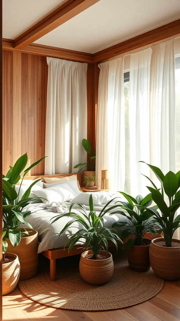 20 Chic Bedroom Ideas for Grown Women Living in Small Spaces (You’ll Love #8!) - 14. Indoor-Outdoor Harmony