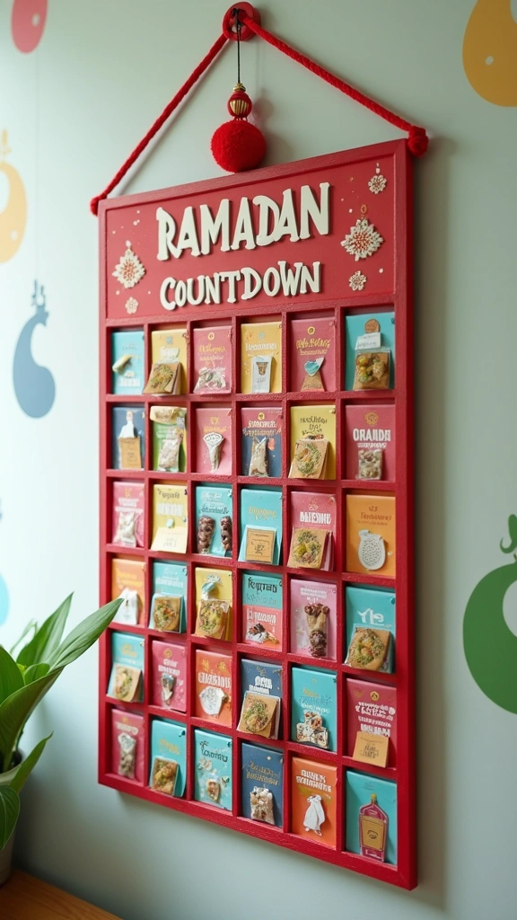 24 Cozy Ramadan Home Decor Ideas That Will Make Your Space Shine! - 14. Ramadan Countdown Calendars