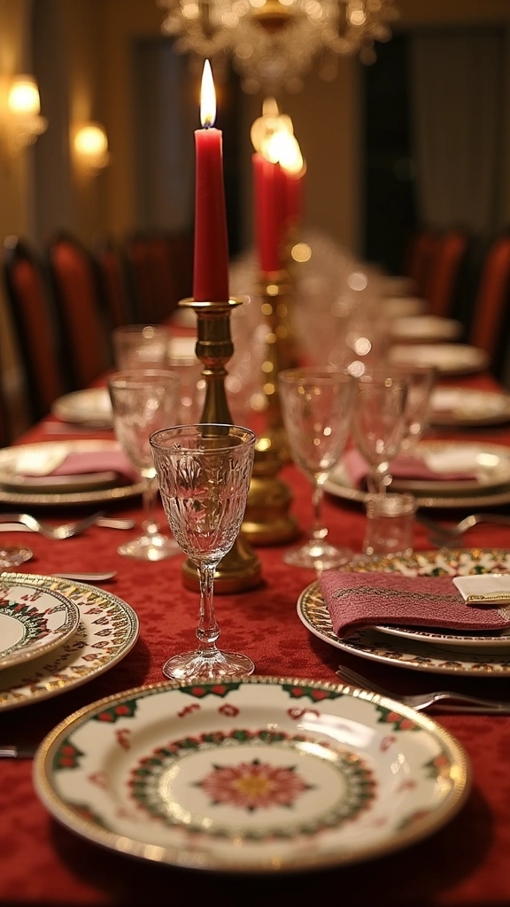 24 Cozy Ramadan Home Decor Ideas That Will Make Your Space Shine! - 20. Ramadan-themed Tableware