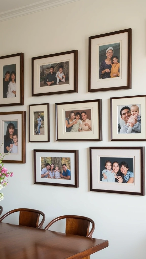 24 Cozy Ramadan Home Decor Ideas That Will Make Your Space Shine! - 21. Family Photo Displays