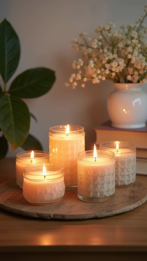 24 Cozy Ramadan Home Decor Ideas That Will Make Your Space Shine! - 6. Scented Candles