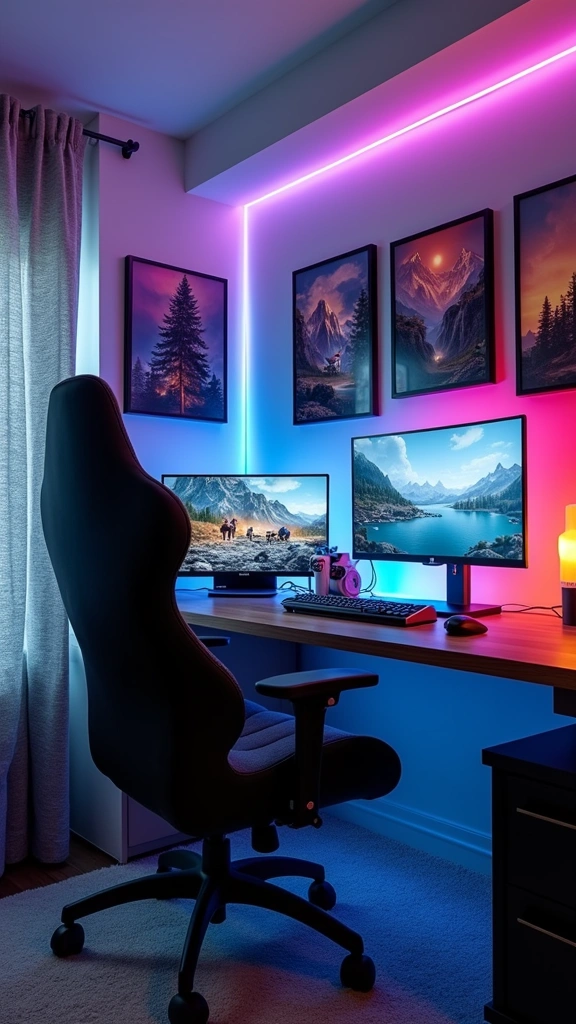 32 Stylish Elements for a Modern Teen Boy Bedroom Design - 18. Fun Gaming Zone