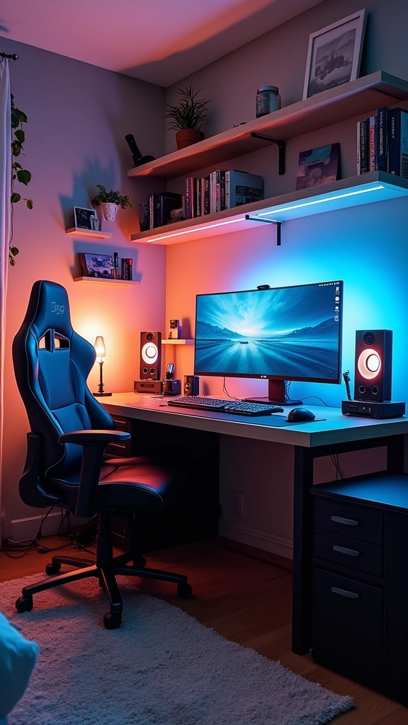 32 Stylish Elements for a Modern Teen Boy Bedroom Design - 3. Tech-Friendly Spaces