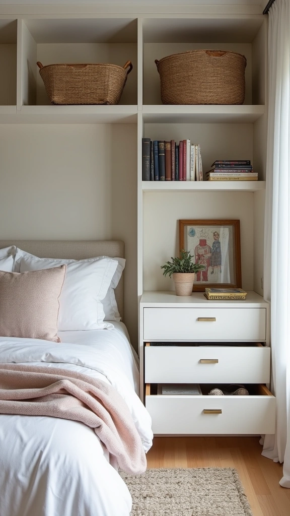 32 Stylish Elements for a Modern Teen Boy Bedroom Design - 6. Functional Storage Solutions
