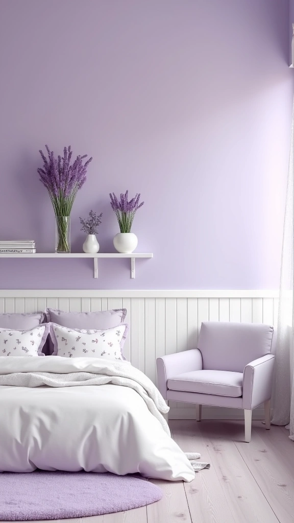 32 Trendy Purple Bedroom Ideas for the Modern Grown Woman! - 1. Lavender Dreamscape