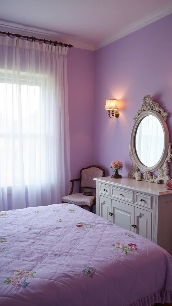 32 Trendy Purple Bedroom Ideas for the Modern Grown Woman! - 4. Romantic Violet Tones
