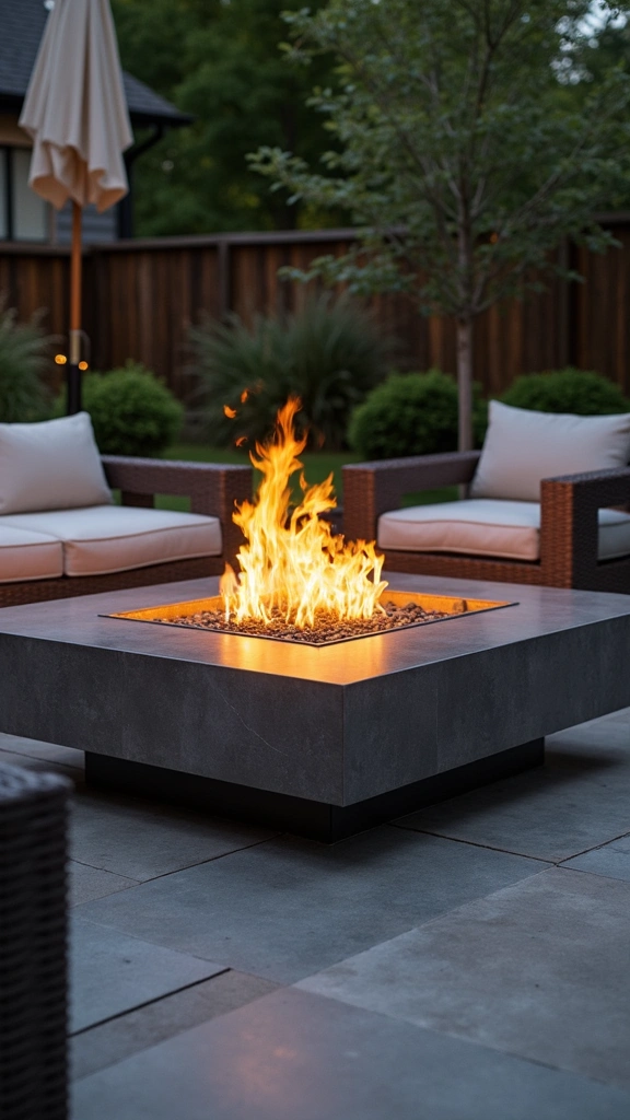 40 Contemporary Fireplace Designs That Will Transform Your Living Space (You Won't Believe #15!) - 11. Modern Fire Pits