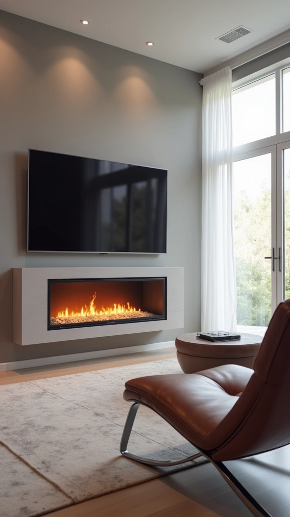 40 Contemporary Fireplace Designs That Will Transform Your Living Space (You Won't Believe #15!) - 16. Fireplaces with Smart Technology