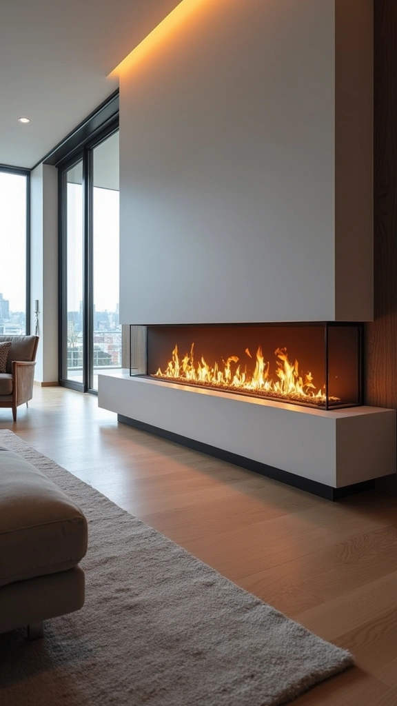 40 Contemporary Fireplace Designs That Will Transform Your Living Space (You Won't Believe #15!) - 3. Sleek Linear Fireplaces