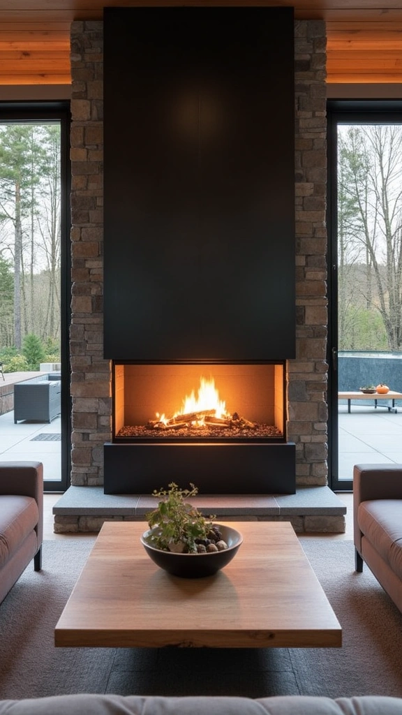 40 Contemporary Fireplace Designs That Will Transform Your Living Space (You Won't Believe #15!) - 7. Indoor-Outdoor Fireplaces