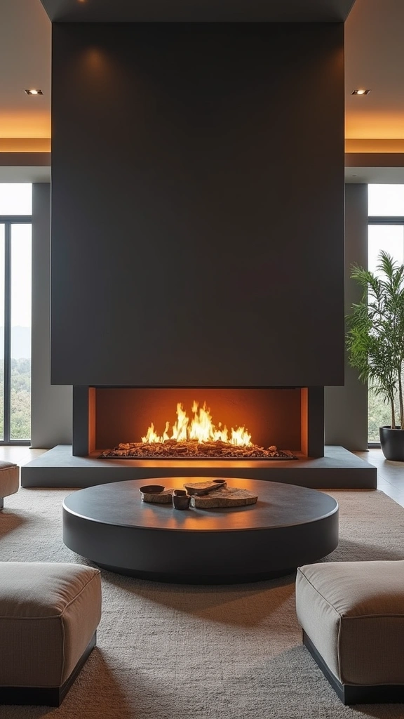 40 Contemporary Fireplace Designs That Will Transform Your Living Space (You Won't Believe #15!) - 9. Multi-Sided Fireplaces