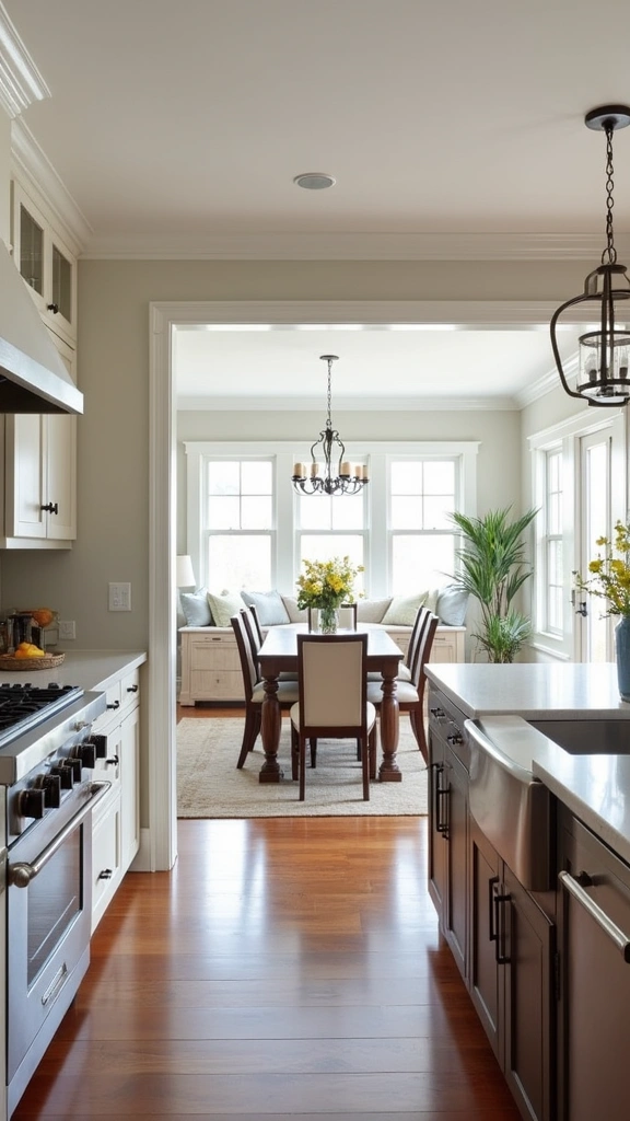 12 Creative Open Kitchen Concepts That Make Your Living Room Shine! - 12. Transitional Styles