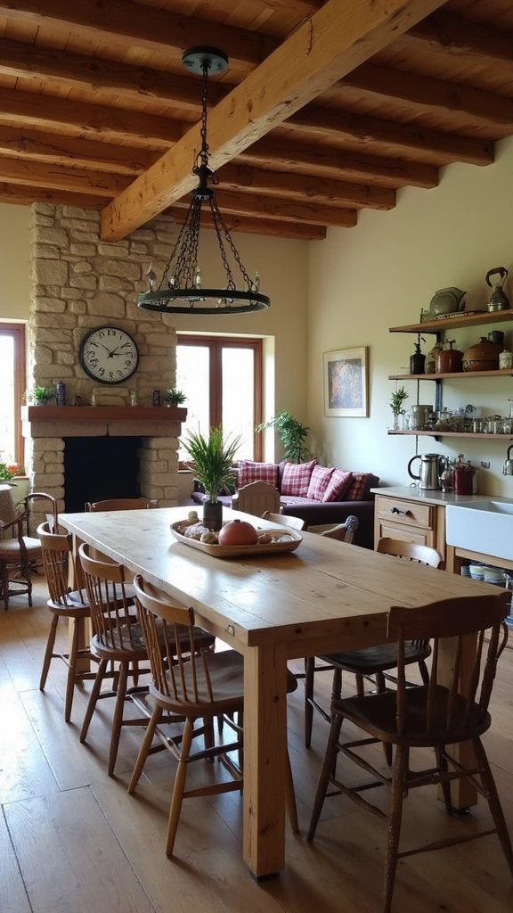 12 Creative Open Kitchen Concepts That Make Your Living Room Shine! - 2. Rustic Charm