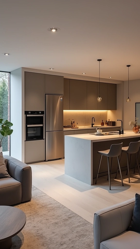 12 Creative Open Kitchen Concepts That Make Your Living Room Shine! - 6. Smart Technology Integration