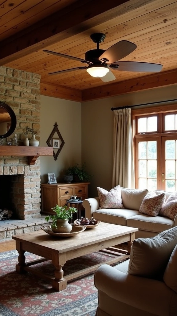 12 Fancy Ceiling Fans with Lights That'll Elevate Your Home Decor Game! - 2. Rustic Wood Ceiling Fan