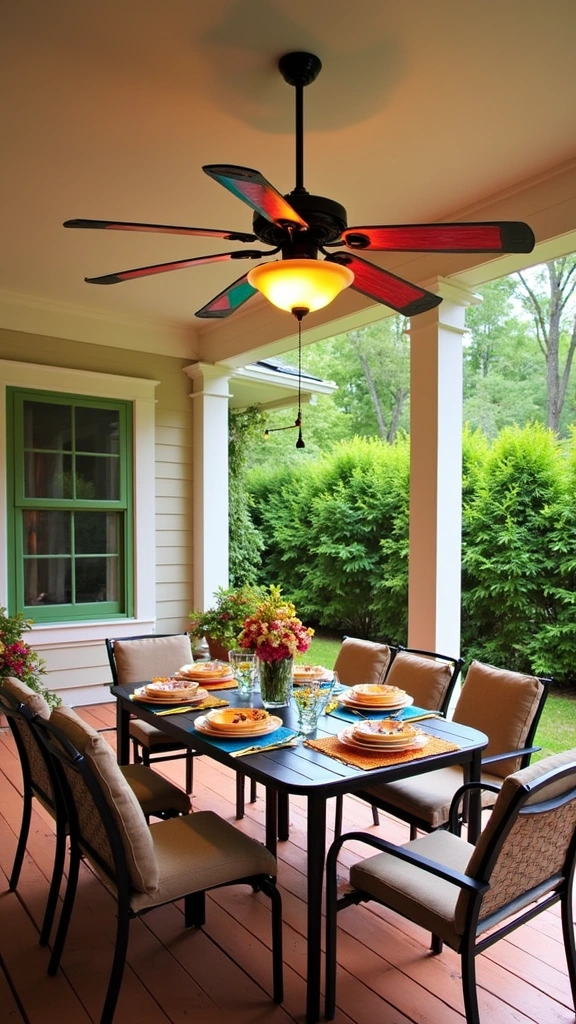 12 Fancy Ceiling Fans with Lights That'll Elevate Your Home Decor Game! - 5. Stylish Outdoor Ceiling Fan