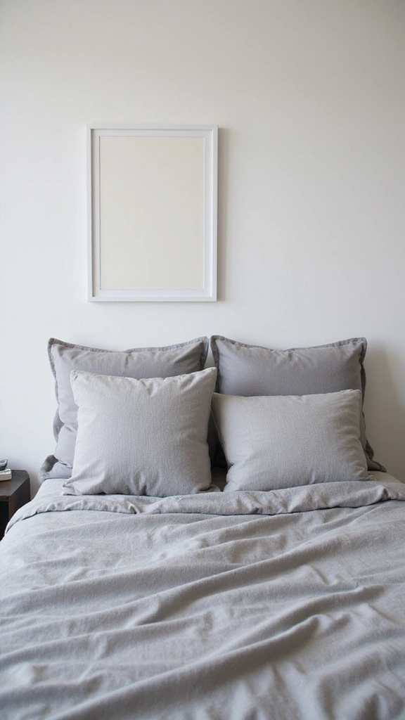 14 Chic Decorative Pillow Ideas to Spark Joy in Your Bedroom! - 3. Minimalist Monochrome