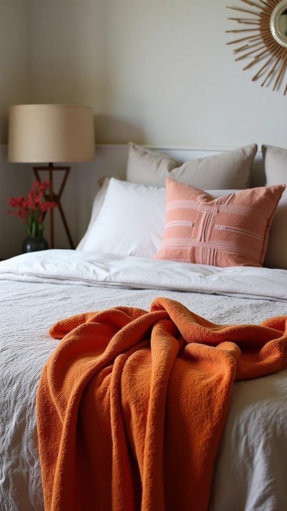 15 DIY Tricks to Layer Your Bedding Like a Pro (On a Budget!) - 8. Choose a Statement Throw
