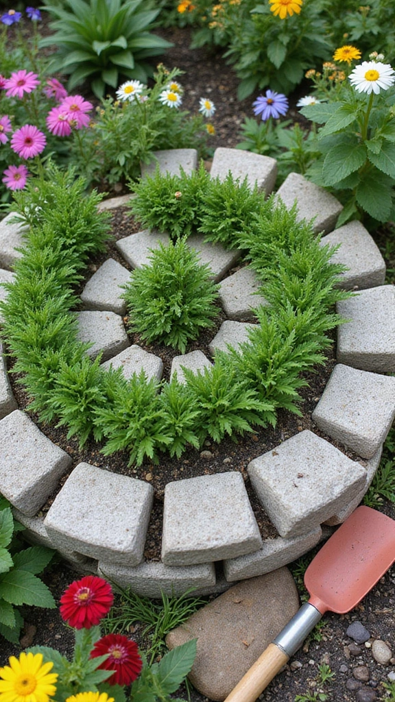 20 Budget-Friendly Backyard Ideas That Will Make You the Envy of the Neighborhood! - 11. Herb Spiral Garden