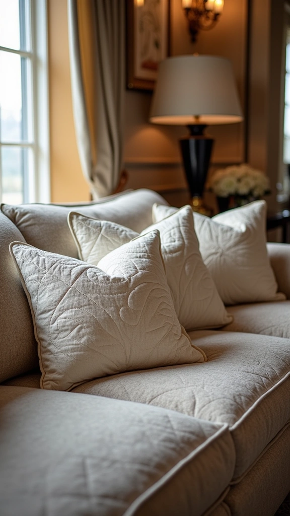 22 Textured Pillow Covers That Will Add Comfort and Style to Your Home (Wait Until You See #15!) - 15. The Showstopper: Quilted Elegance