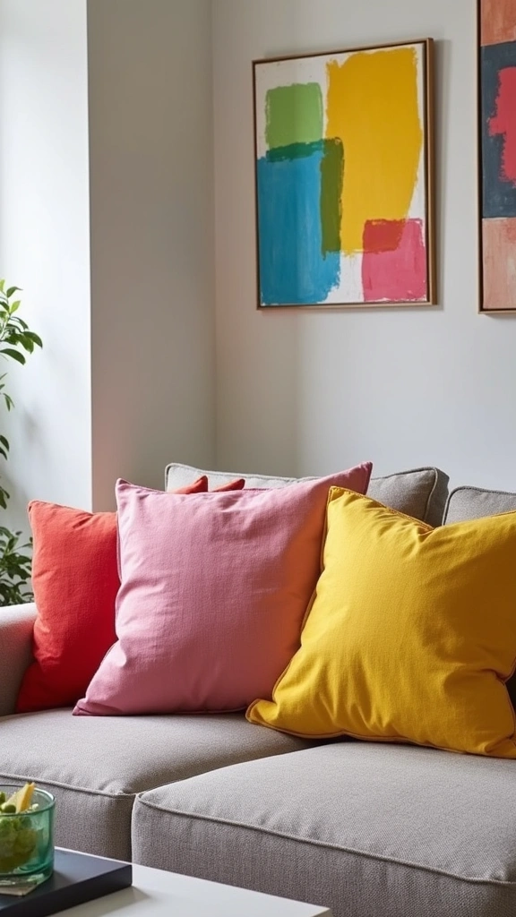 22 Textured Pillow Covers That Will Add Comfort and Style to Your Home (Wait Until You See #15!) - 21. Vibrant Color Block