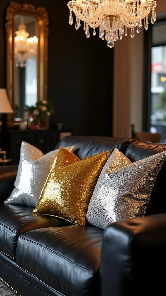 22 Textured Pillow Covers That Will Add Comfort and Style to Your Home (Wait Until You See #15!) - 6. Shimmering Sequins