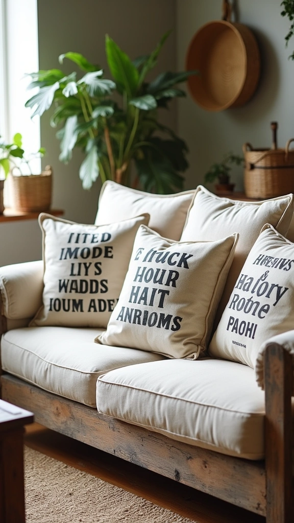 22 Textured Pillow Covers That Will Add Comfort and Style to Your Home (Wait Until You See #15!) - 9. Rustic Canvas