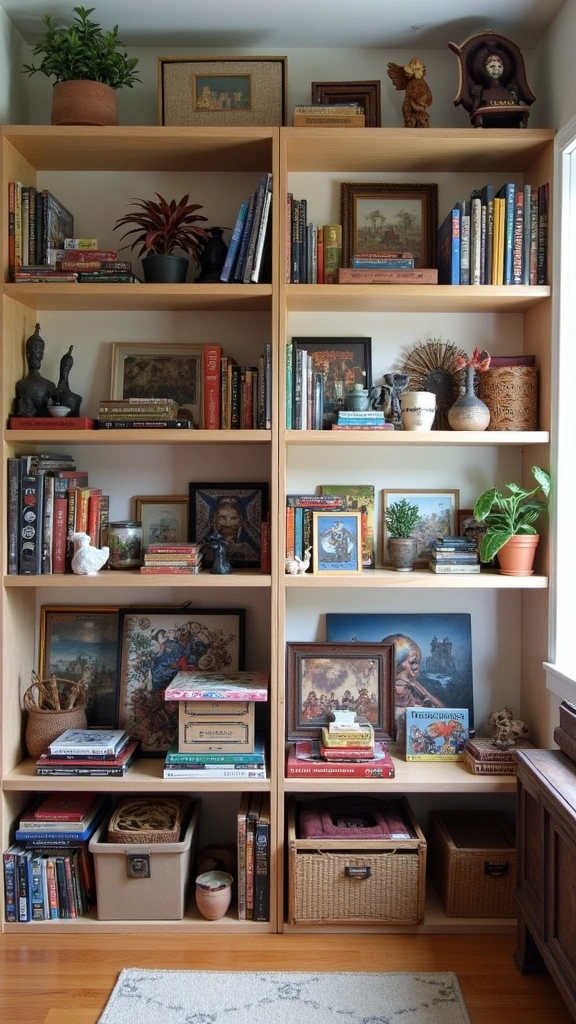 25 Creative Game Room Decor Ideas for Adults (Get Ready to Play!) - 11. Personalized Game Shelves