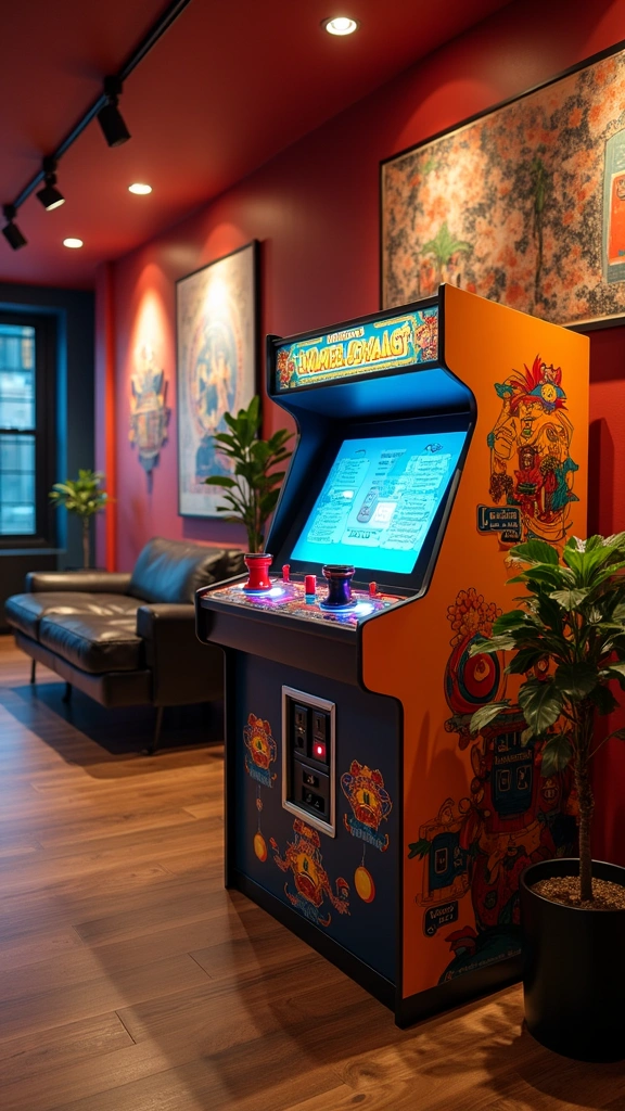 25 Creative Game Room Decor Ideas for Adults (Get Ready to Play!) - 13. Vintage Arcade Machines