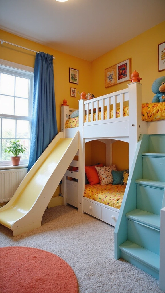 30 Loft Beds for Small Rooms That Will Maximize Your Space Like Never Before! - 4. Loft Bed with a Slide