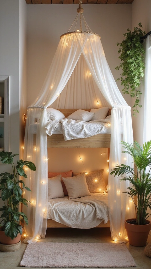 30 Loft Beds for Small Rooms That Will Maximize Your Space Like Never Before! - 7. Loft Bed with Canopy