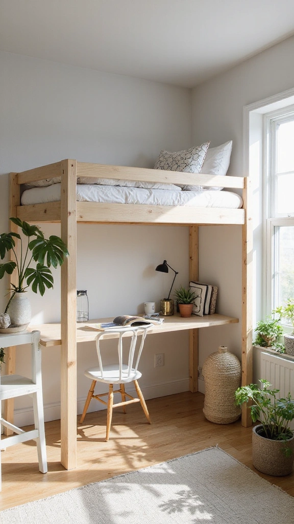 30 Loft Beds for Small Rooms That Will Maximize Your Space Like Never Before! - 8. Scandinavian Loft Bed