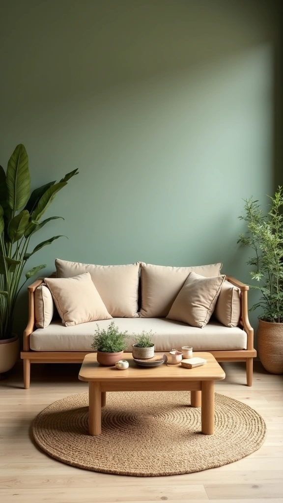 32 Trendy Japandi Living Room Ideas That Will Make Your Friends Jealous! - 1. Earthy Color Palette