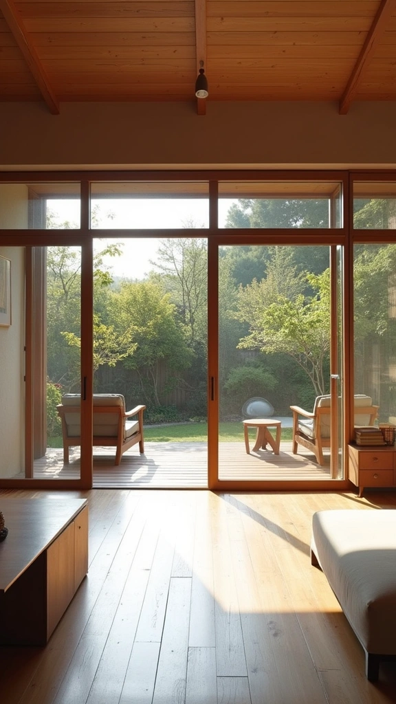 32 Trendy Japandi Living Room Ideas That Will Make Your Friends Jealous! - 12. Sliding Doors