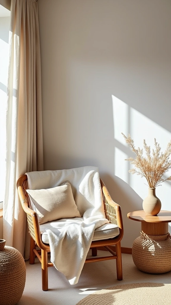 32 Trendy Japandi Living Room Ideas That Will Make Your Friends Jealous! - 3. Natural Textures