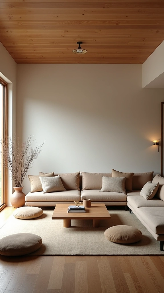 32 Trendy Japandi Living Room Ideas That Will Make Your Friends Jealous! - 8. Low-Profile Furniture