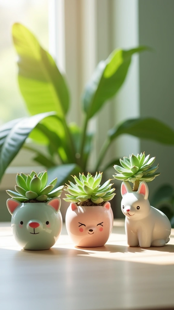 52 Stunning Ceramic DIY Inspo Ideas That Will Transform Your Home! - 12. Quirky Plant Holders