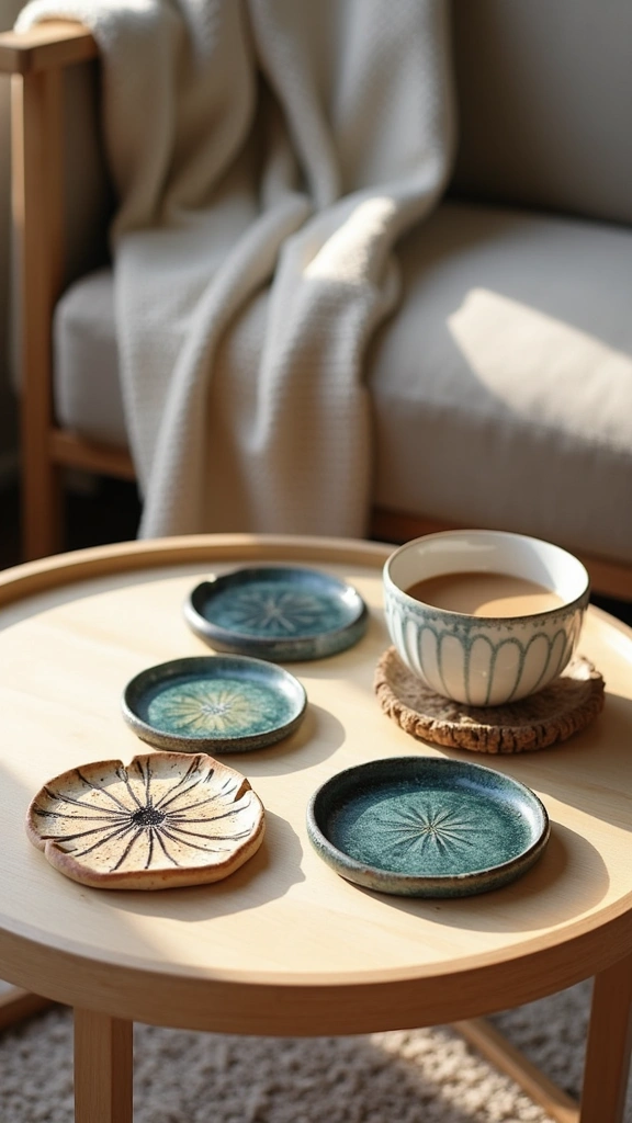 52 Stunning Ceramic DIY Inspo Ideas That Will Transform Your Home! - 6. Artistic Coasters