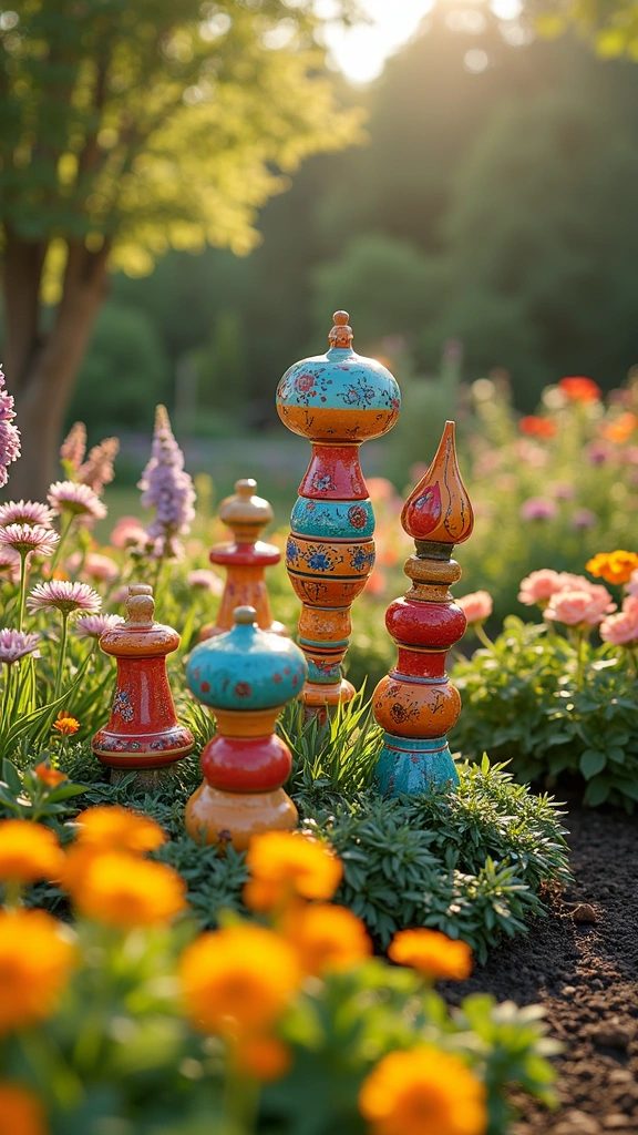 52 Stunning Ceramic DIY Inspo Ideas That Will Transform Your Home! - 7. Vibrant Garden Decor