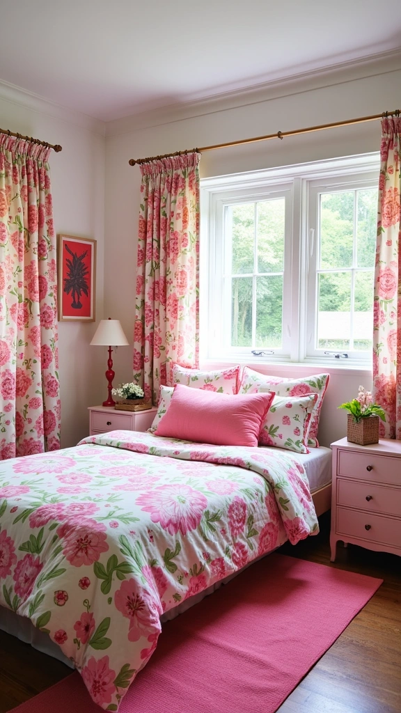 Step into Style: 15 Inspiring Color Drenching Bedroom Ideas You’ll Adore! - 10. Playful Patterns
