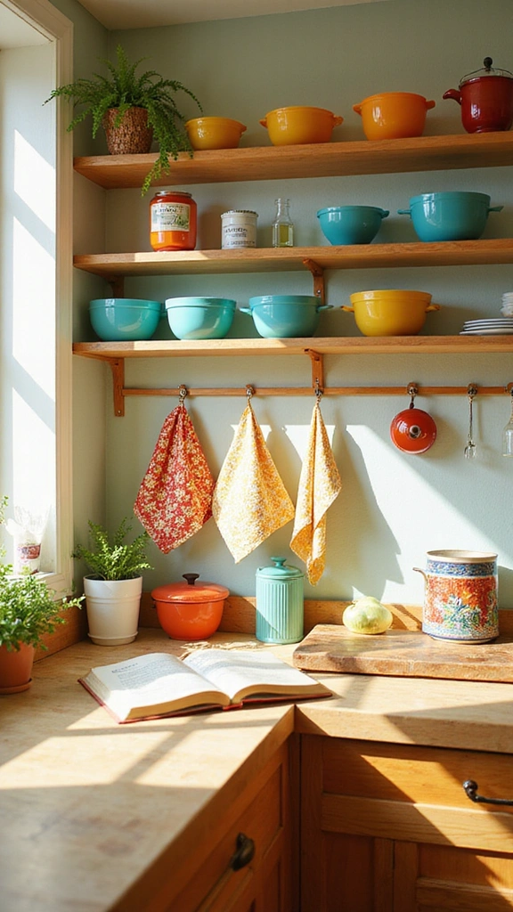 12 Vintage Apartment Aesthetic Ideas That'll Make You Want to Move In Right Now! - 3. Retro Kitchenware