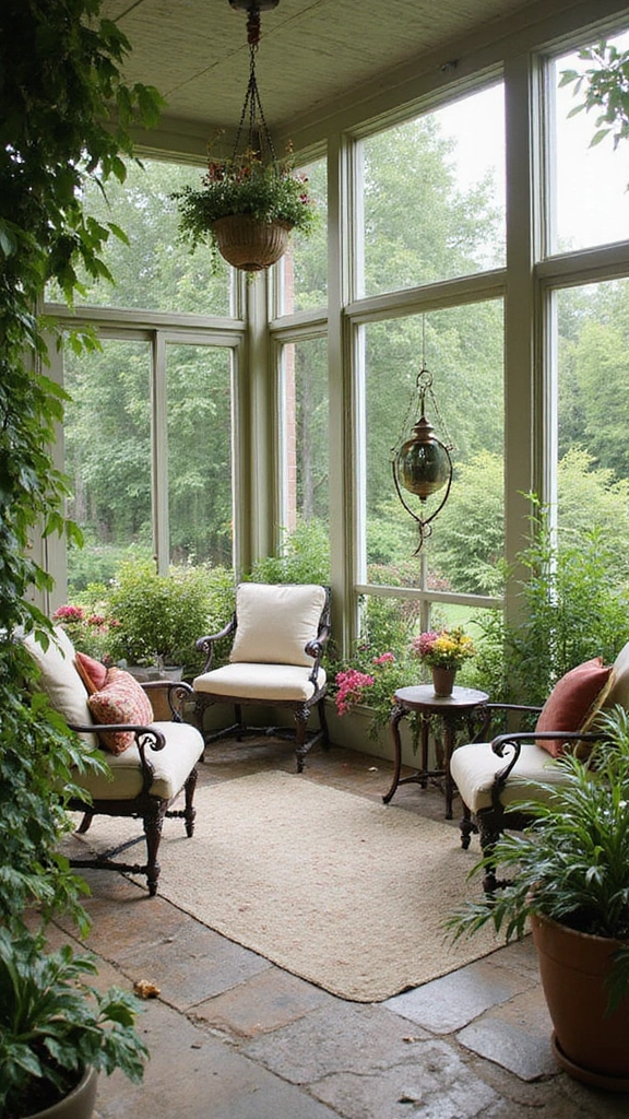 16 Luxury Screened In Porch Ideas That Will Make Your Home Feel Like a Resort! - 4. Elegant Garden Room