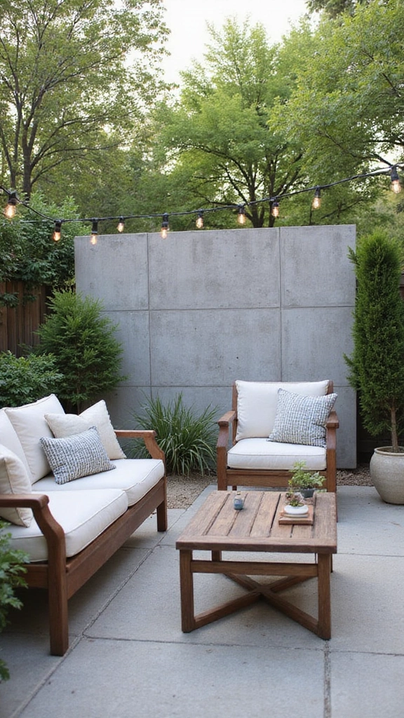 16 Modern Privacy Screens That Will Make Your Home Look Like a Design Magazine! (Don’t Miss #2!) - 10. The Urban Concrete Screen