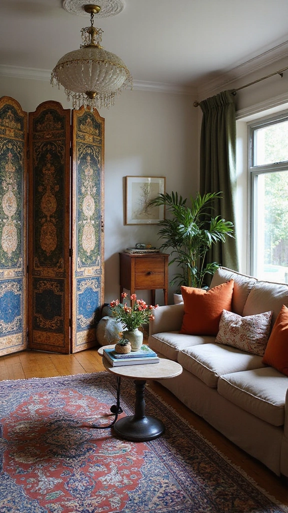 16 Modern Privacy Screens That Will Make Your Home Look Like a Design Magazine! (Don’t Miss #2!) - 9. The Vintage Folding Screen