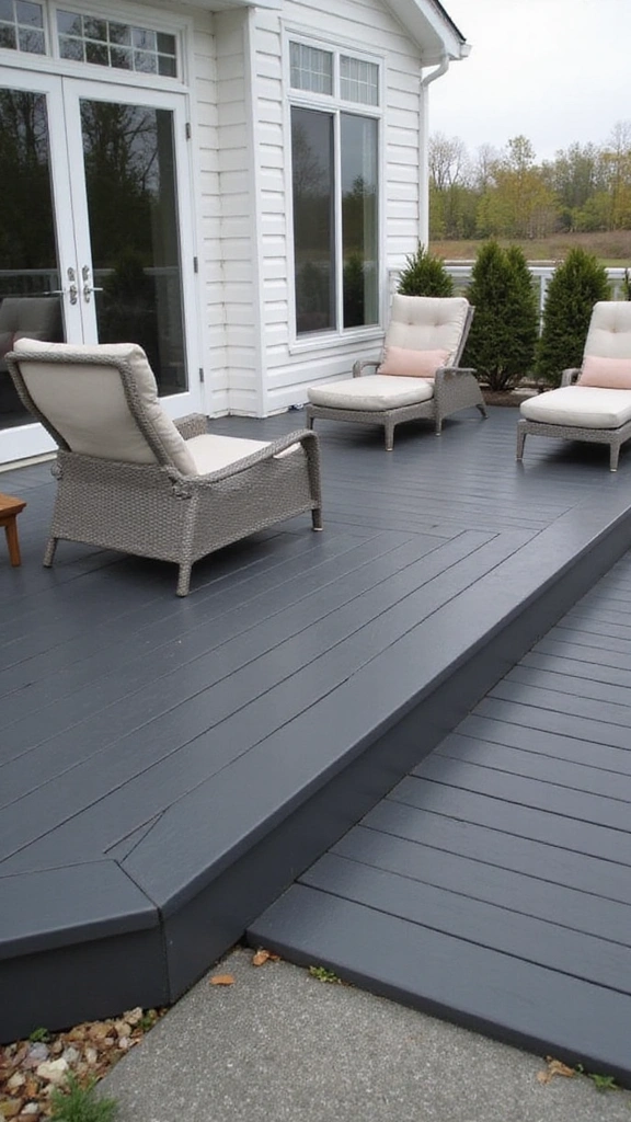 21 Creative Deck Skirting Designs That Will Elevate Your Outdoor Vibe (#5 Is a Game Changer!) - 10. Sleek Composite Material