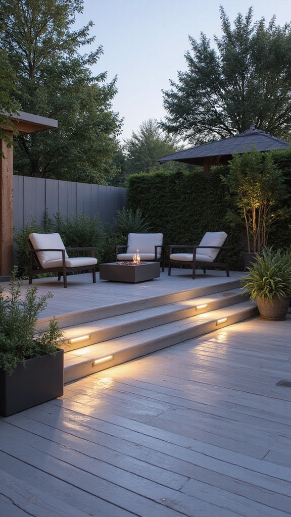 21 Creative Deck Skirting Designs That Will Elevate Your Outdoor Vibe (#5 Is a Game Changer!) - 6. Contemporary Metal Panels