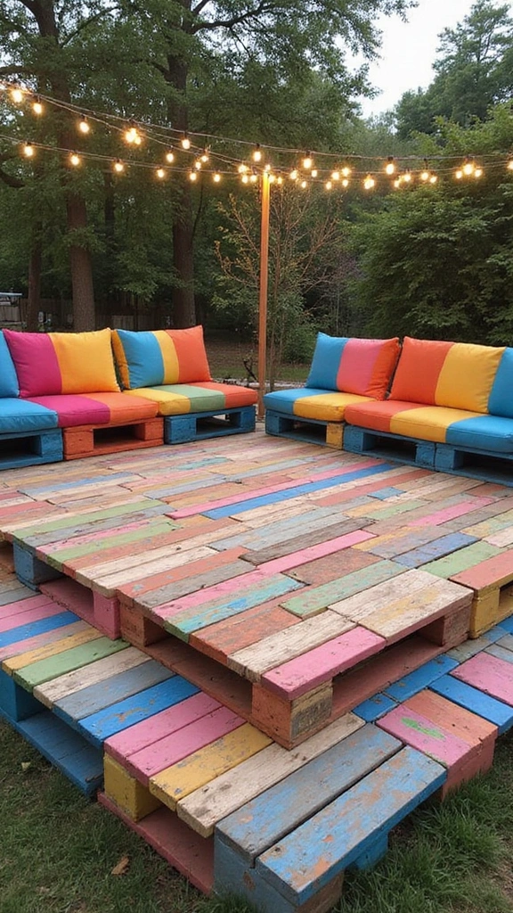 21 Creative Deck Skirting Designs That Will Elevate Your Outdoor Vibe (#5 Is a Game Changer!) - 9. Whimsical Pallet Skirting