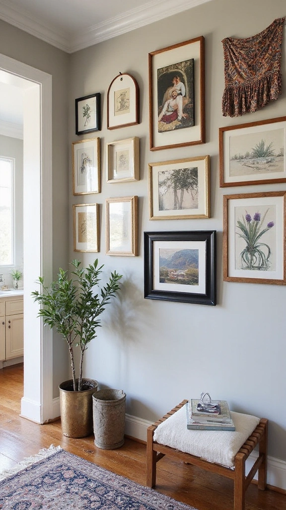 21 Modern Small Entrance Hall Ideas That Will Upgrade Your Home Instantly! - 12. Gallery Wall