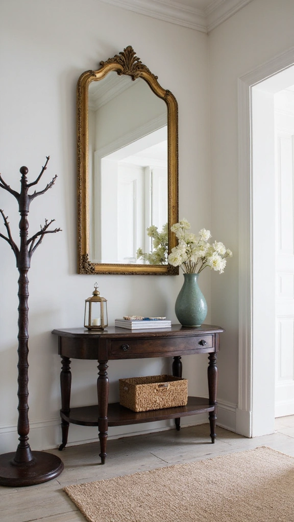 21 Modern Small Entrance Hall Ideas That Will Upgrade Your Home Instantly! - 15. Vintage Touches